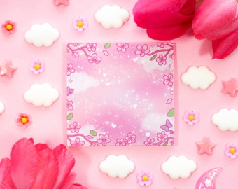 Sakura Kirschblüten ästhetische Haftnotiz