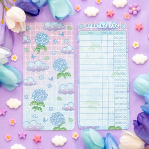 Hydrangea Dreams Reading Log Bookmark