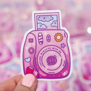 Leuke esthetische vinylsticker camera