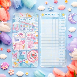 Craft Time Reading Log Bookmark