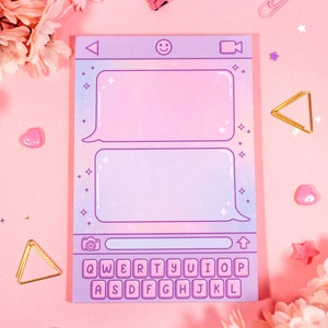 Text Message Aesthetic Cute Memo Notepad