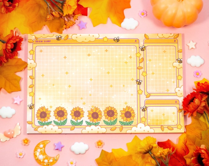 Sunflower Dreams Window Aesthetic Sticky Note - Etsy