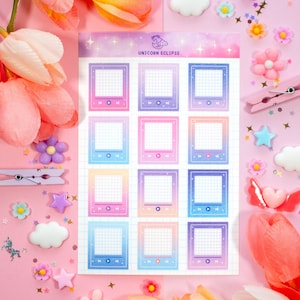 Music Player Farbverlaufs Aufkleber | Niedliche Aufkleber, Planer Sticker