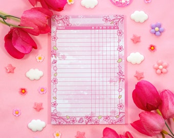 Bloc-notes Sakura Habit Tracker