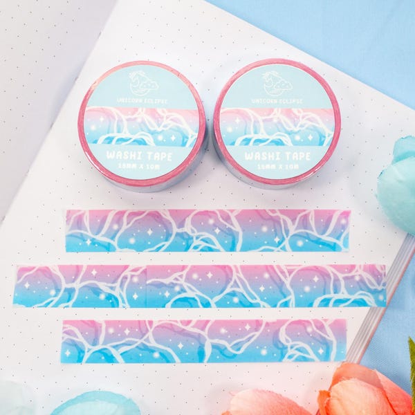 Cinta washi de agua Vaporwave / Papelería estética kawaii linda