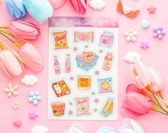 Arkusz naklejek Mini Mart Aesthetic Cute