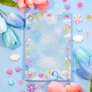 Craft Time Notepad | Cute Dreamy Kawaii Aesthetic Stationery Memo Pad