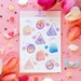 Tea Bags Aesthetic Cute Sticker Sheet | Bullet Journal Stickers, Bujo Stickers, Planner Stickers, Decorative Stickers, Sticker Sheet