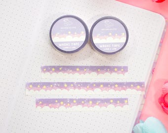 Starry Clouds Kawaii Aesthetic Washi Tape