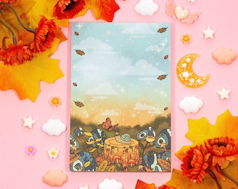 Forest Finds Notepad | Cute Dreamy Kawaii Aesthetic Stationery Memo Pad