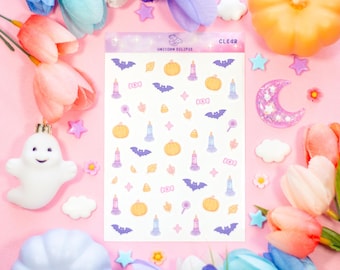 Boo Bash Deco CLEAR Sticker Sheet | Planner Stickers, Decorative Stickers