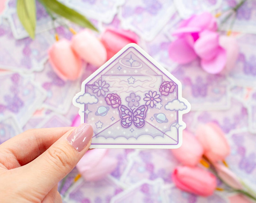 Magical Envelope Aesthetic Cute Vinyl Sticker - Etsy
