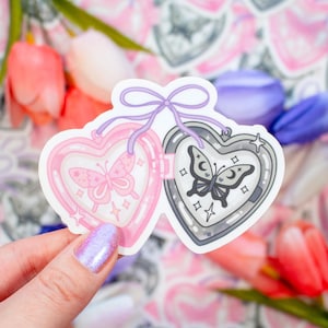 Heart Locket Cute Aesthetic Vinyl Sticker