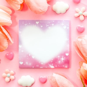 Heart Sticky Note | Kawaii Dreamy Aesthetic