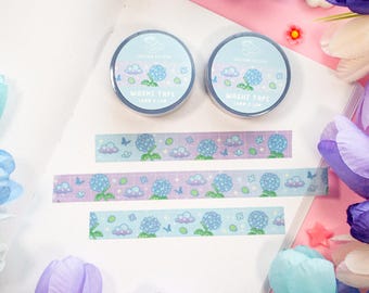 Hydrangea Dreams Kawaii Aesthetic Washi Tape