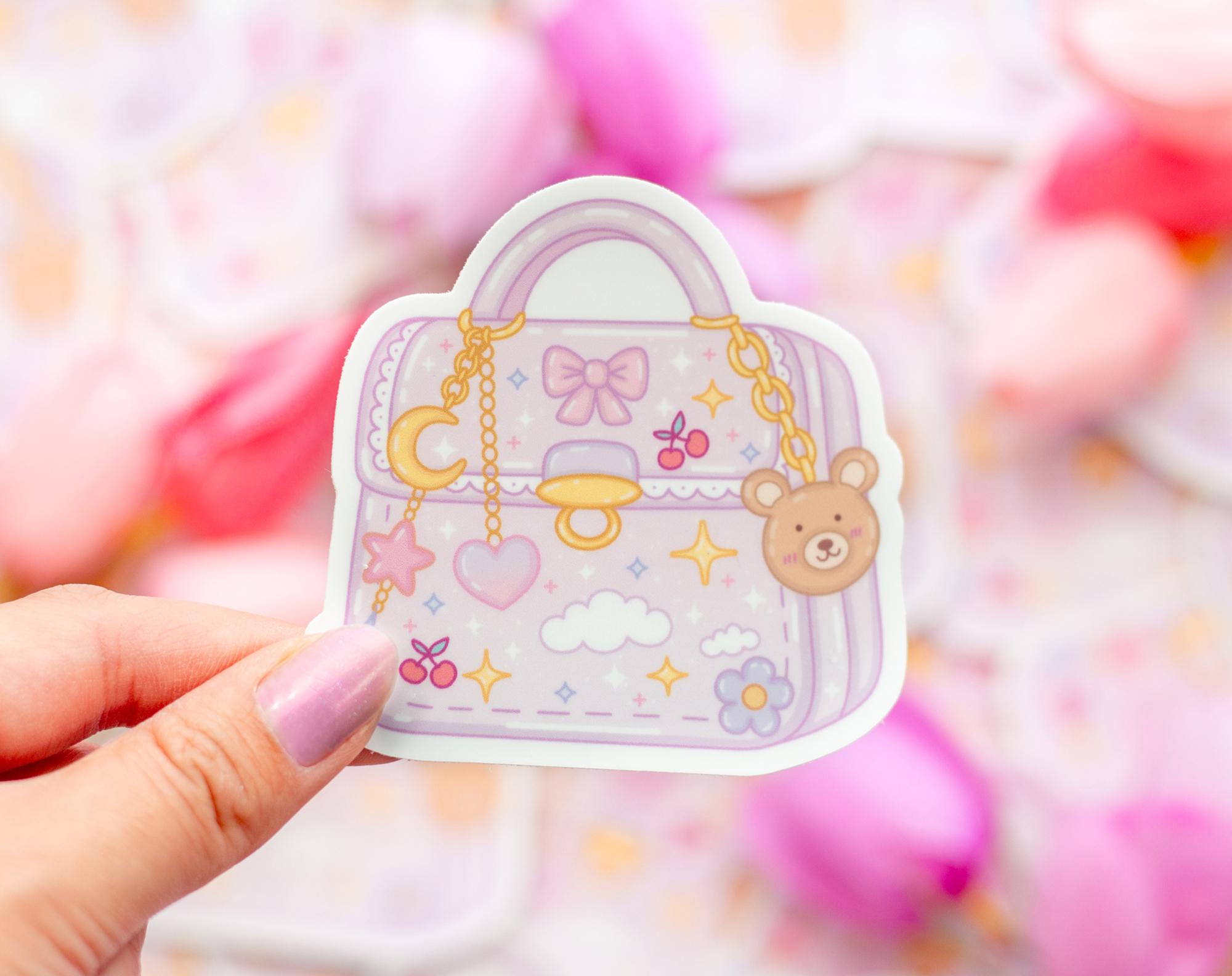 Purse Cute Aesthetic Vinyl Sticker Trinkets Handbag - Etsy