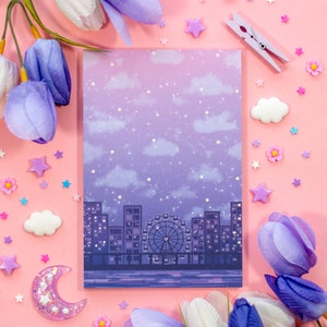 City Nights Aesthetic Cute Memo Notepad