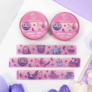 Spooky Washi Tape | Aesthetic Kawaii Cute Stationery