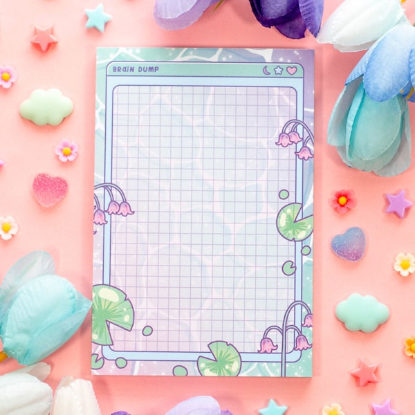 Lilypad Notepad | Cute Dreamy Kawaii Aesthetic Stationery Memo Pad