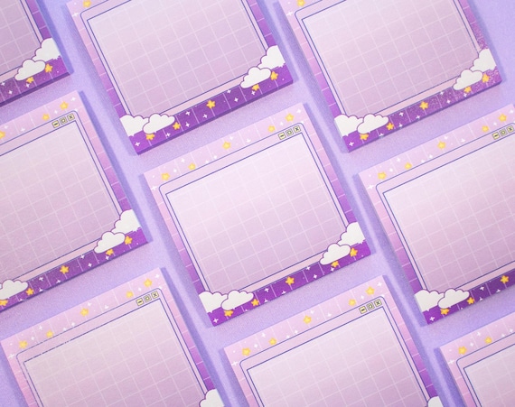 Postic Notes Purple Purple Lined Sticky Notes