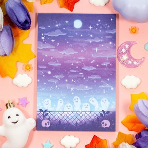 Spirit Town Notepad | Cute Dreamy Kawaii Aesthetic Stationery Memo Pad