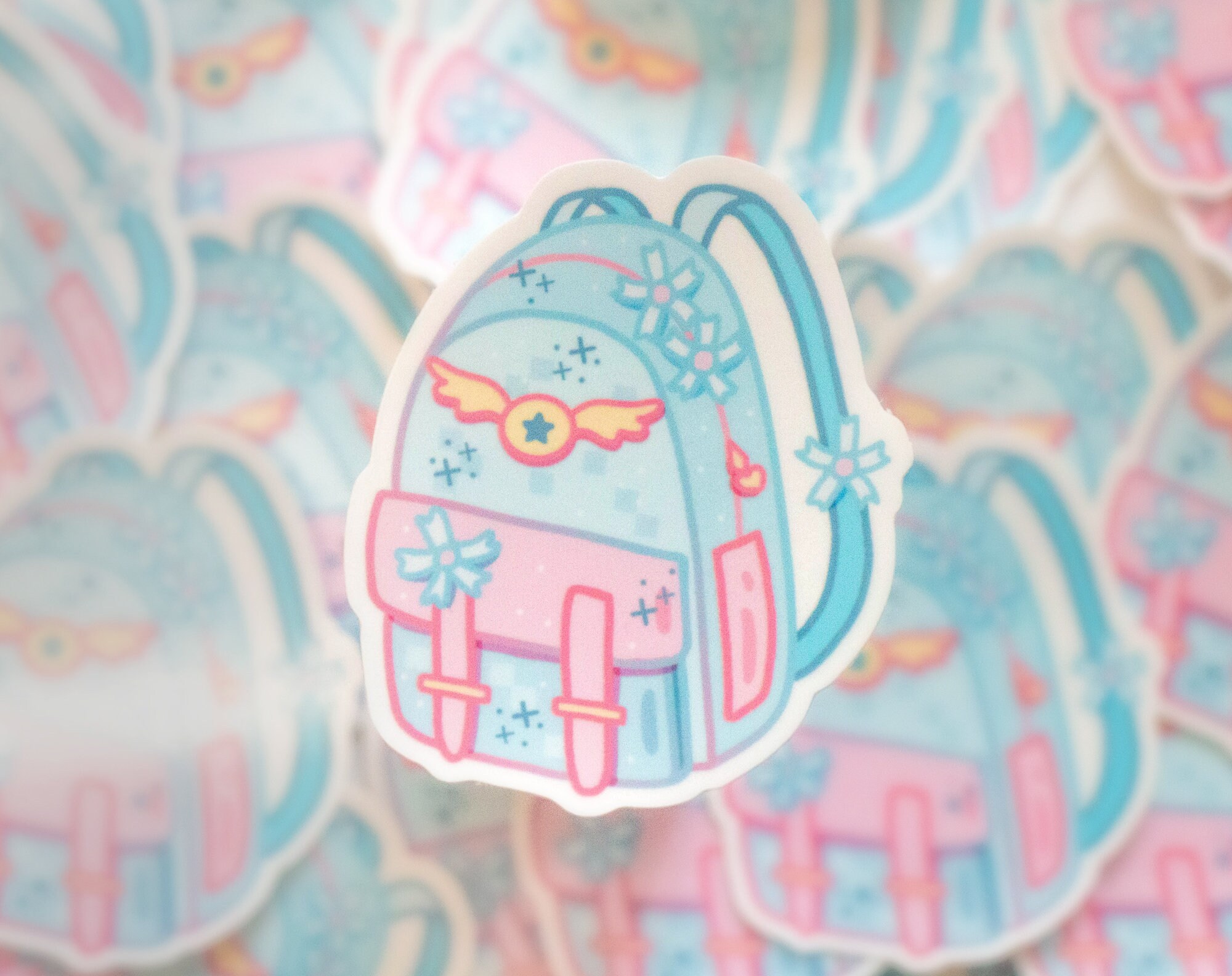 Backpack Aesthetic Vinyl Sticker Etsy