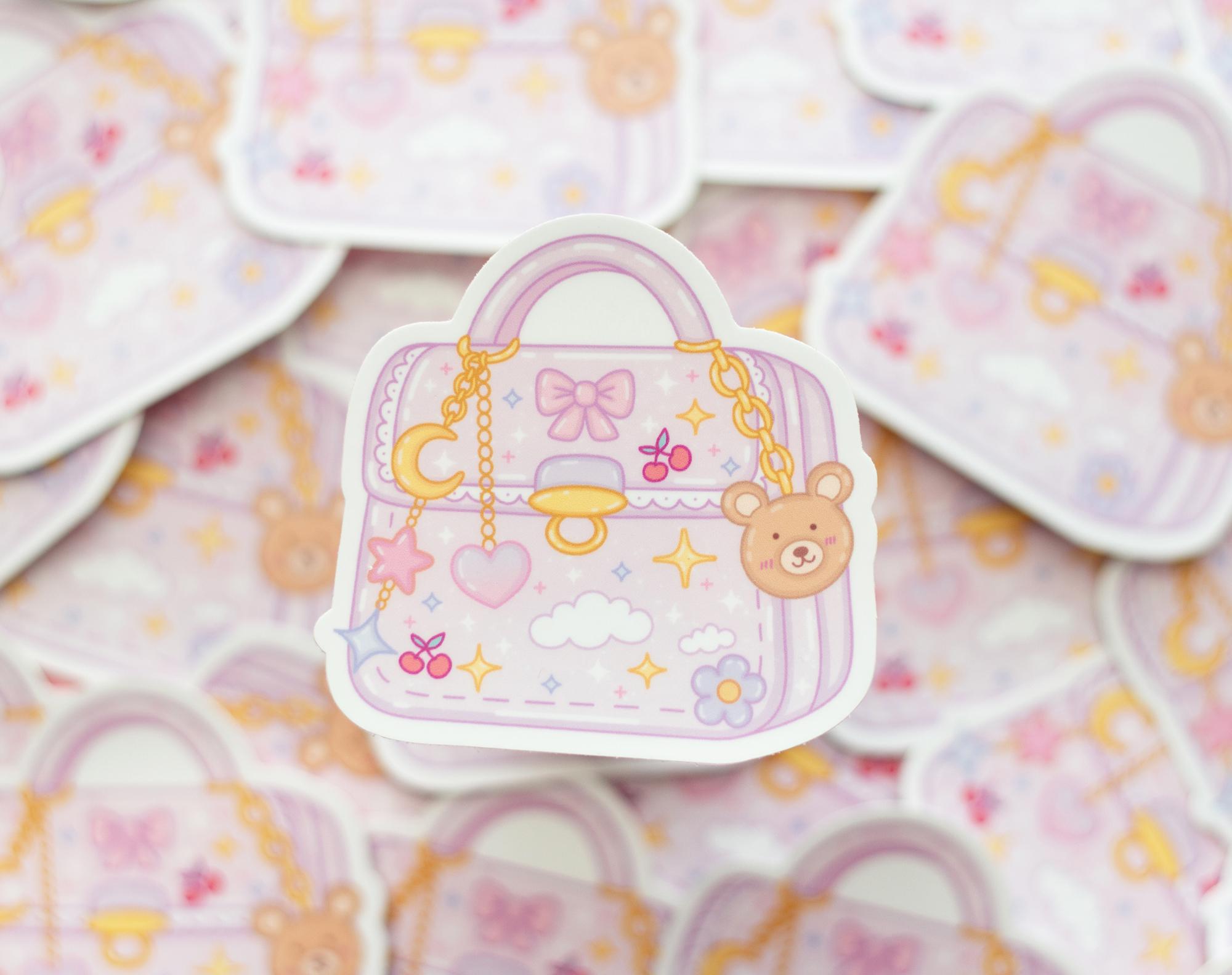 Purse Cute Aesthetic Vinyl Sticker Trinkets Handbag - Etsy