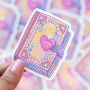 Planer süsser ästhetischer Vinyl-Aufkleber | Wasserdicht, Wasserflasche, Kawaii Stickers, Planer