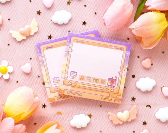 Artist Aesthetic Cute Sticky Note Memo Pad