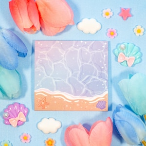 Beach Cute Aesthetic Sticky Note