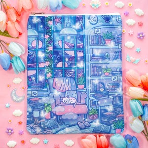 Reading Room Book Sleeve with Zipper and Pocket