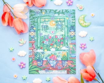 Botanical Bliss Cute Art Print