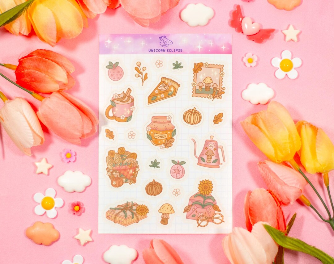 Cozy Cottage Sticker Sheet | Planner Stickers, Kawaii Stickers - Etsy