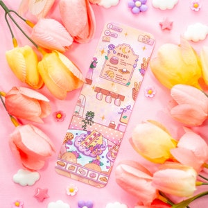 Cafe Quest Aesthetic Bookmark