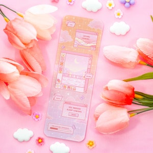 Digital Dreamscape Aesthetic Bookmark