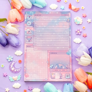 Game Time Planner Pad | Kawaii Art Aesthetic Stationery