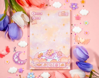 Cafe Quest Aesthetic Memo Notepad