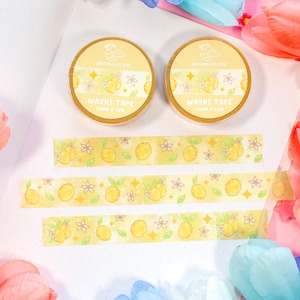 Zitronen Kawaii ästhetisches Washi Tape