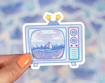 Television Sticker | Cute Aesthetic Waterproof Vinyl
