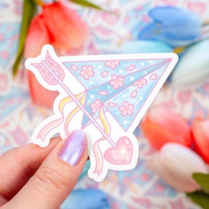 Paper Plane Cute Aesthetic Vinyl Sticker
