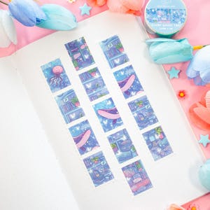 Reading Room Stamp Washi Tape | Aesthetic Kawaii Cute Stationery