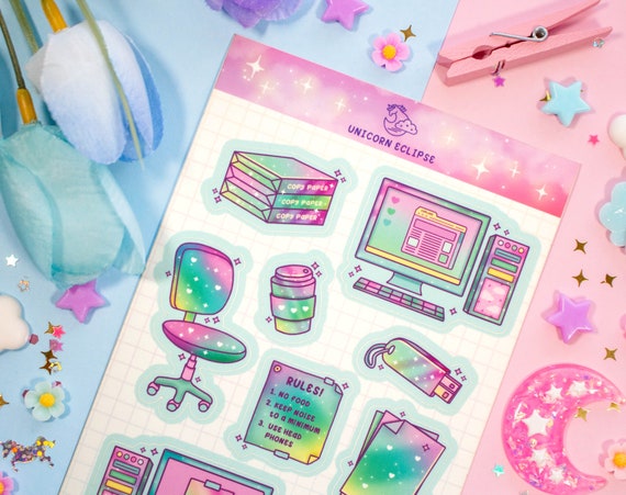 Affirmation Candle Stickers by Unicorn Eclipse