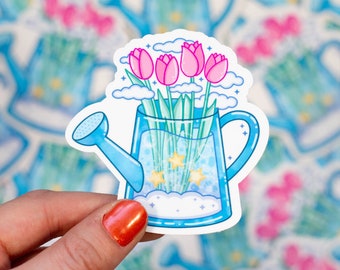Watering Can Cute Aesthetic Vinyl Sticker