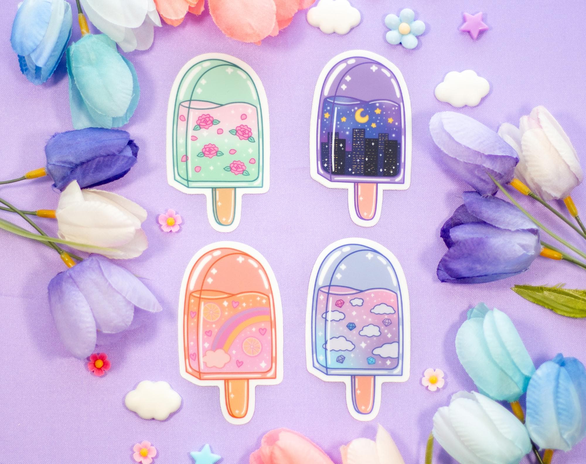 Popsicle Cute Aesthetic Vinyl Stickers