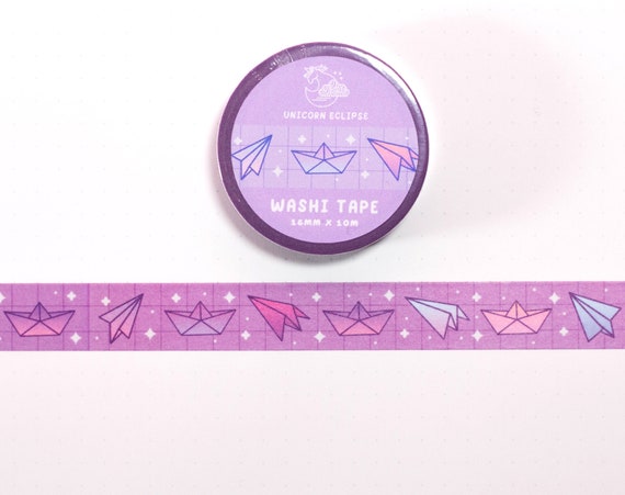 Paper Planes and Boats Washi Tape Aesthetic Kawaii Cute Stationery