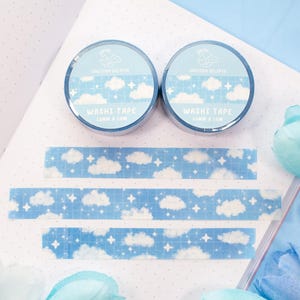 Cloudy Sky Kawaii Aesthetic Washi Tape