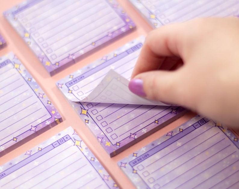 Sparkles Aesthetic Sticky Note - Etsy