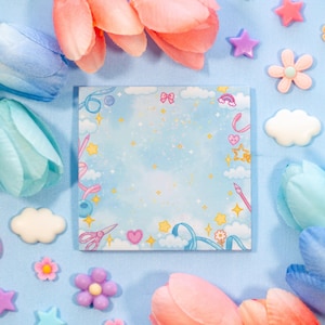 Craft Time Aesthetic Sticky Note Memo Pad | Kawaii Aesthetic