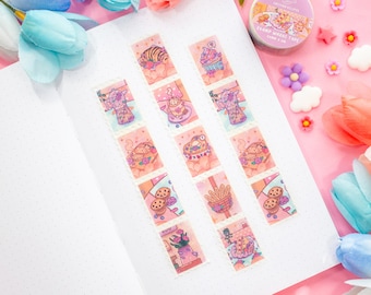 Cafe Quest Stamp Washi Tape | Aesthetic Kawaii Cute Stationery