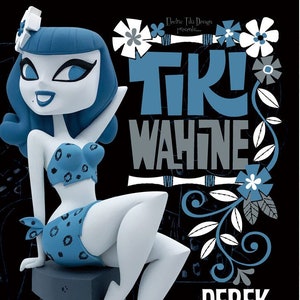 Derek Yaniger&#39;s Tiki Wahine statue -AP Sketchbook edition-Included hand signed limited edition mini-print.  Only 6 left in edition of 30.